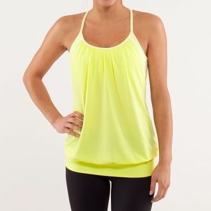 Lululemon  Yellow No Limits Tank
